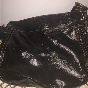 Patent Leather Black Coach Purse